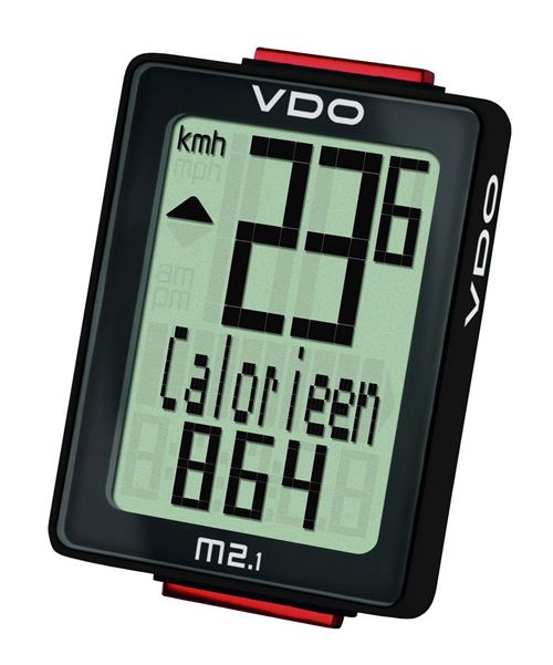 VDO ordinateur de vélo M2.1 WL analogique blanc 10 fonctions