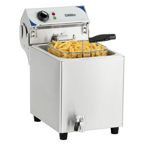 friteuse électrique 7l 2800w avec vanne de vidange - cfev7