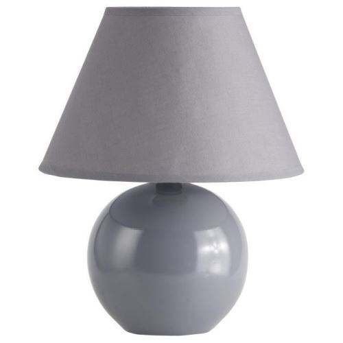 BRILLIANT Lampe a poser/chevet Prime hauteur 23 cm Ø20 cm E14 40W gris foncé