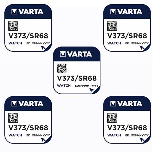 Varta 5 Piles oxyde argent V373 SR916SW