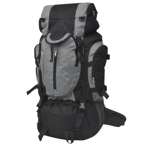 Vidaxl Noir/Gris Sac À Dos Randonnée Xxl 75 L - Et - Image 3