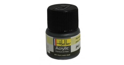 Heller - 9091 - maquette - vert noir mat