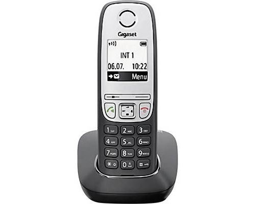 Gigaset A415 - Téléphone sans fil avec ID d'appelant - DECTGAP - (conférence) à trois capacité d'appel - noir
