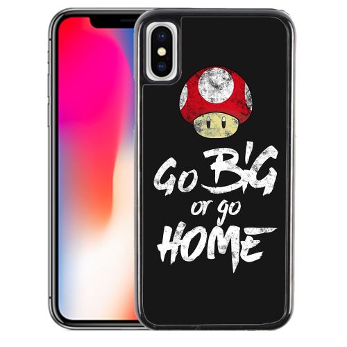 Coque pour iPhone XS go big or go home musculation