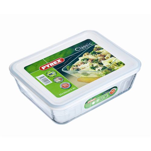 Pyrex Plat Rectangulaire (Boite) Avec Couvercle 2,60 L*