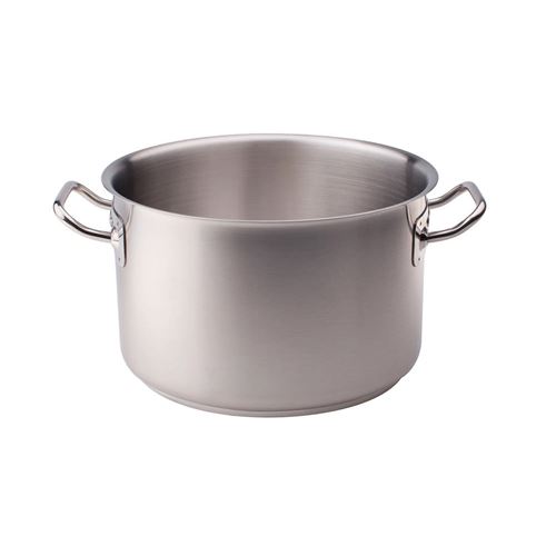 Faitout haut 32 cm en inox sans couvercle 14.5 litres - Agnelli - Argent - Inox