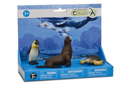 Collecta animaux marins : set de jeu dans coffret cadeau 3 pièces
