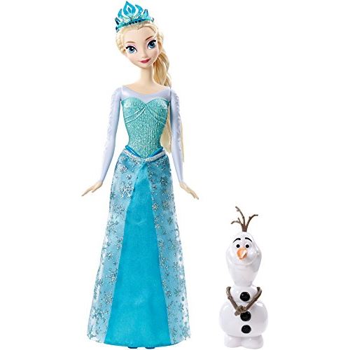 Coffret Mattel Disney Étincelle Glacée Princesse Elsa et poupée Olaf