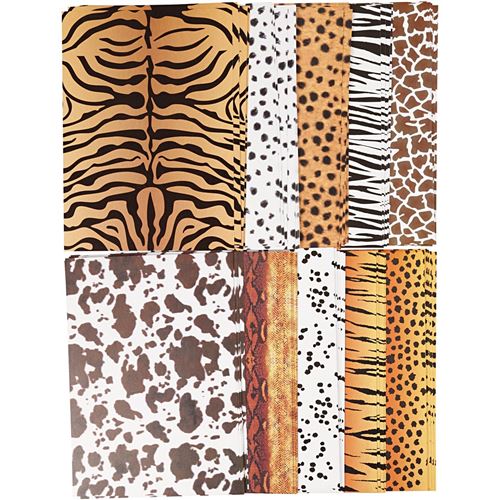 Creotime animalier design carton 21 x 29,7 cm 100 pièces multicolore