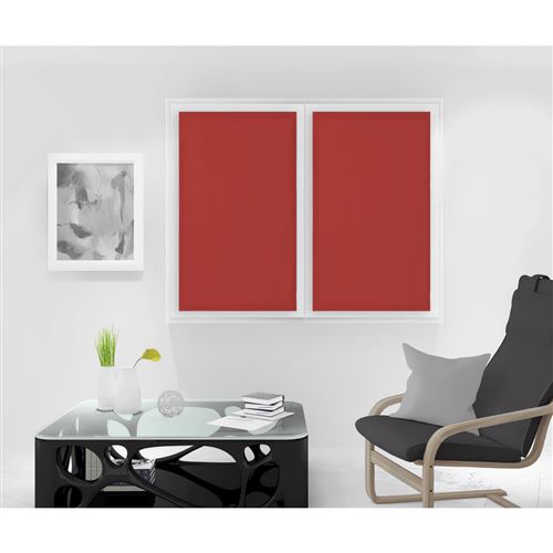 Paire de brise bise 60x120 cm DOLLY rouge