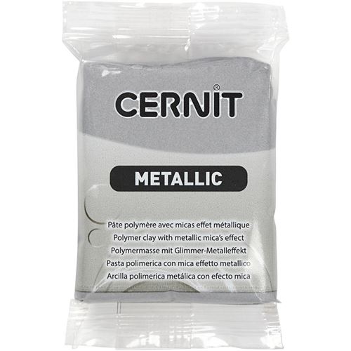 Cernit argile à modeler 56 grammes argent (080)