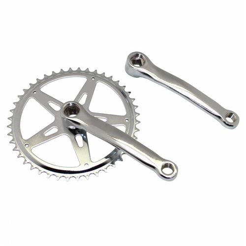 Pedalier city p2r acier chrome 152mm plateau 44d. chaine 3.30