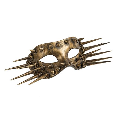 casque steampunk doré