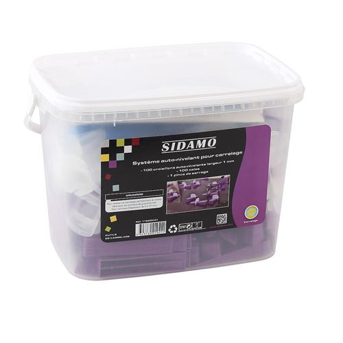 Kit pince + 100 cales + 100 croisillons 1mm