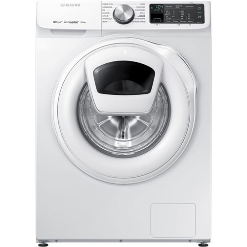 Samsung Quickdrive Ww80M645Oqm - Machine À Laver - WiFi - Largeur : 60 Cm - Profondeur : 60 Cm - Hauteur : 85 Cm - Chargement Frontal - 65.6 Litres - 8 Kg - 1400 Tours/Min - Blanc