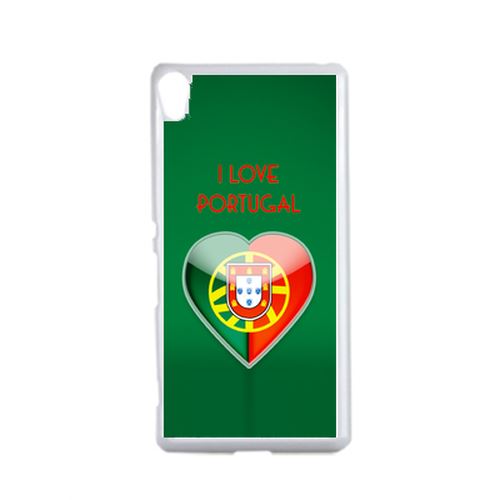 Coque Coeur Love Portugal Compatible Sony Xperia Xa Transparent