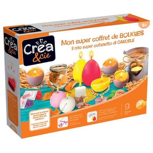 kit créatif créa et cie mon super coffret de bougies