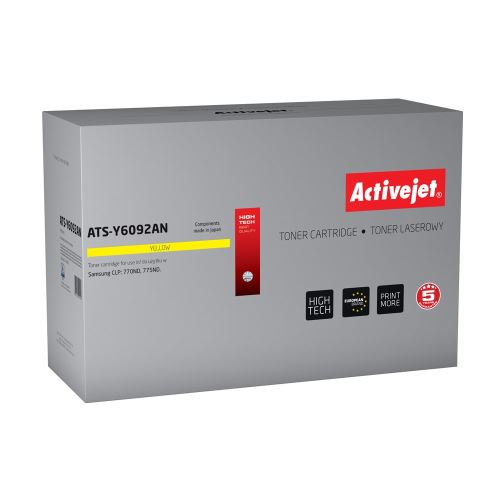 ActiveJet Ats-y6092an de Remplacement pour Samsung CLT-Y6092S reconditionnée Laser Cartouche de Toner – Jaune