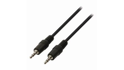 Câble audio stéréo 3,5 mm mâle - 3,5 mm mâle 2,0 m noir nedis