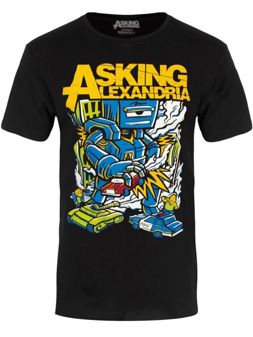 Asking Alexandria T-Shirt Killer Robot Homme Noir - Taille XL