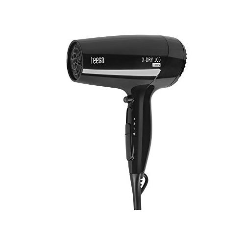 Krüger & matz tsa0513 teesa x de dry 100 sèche-cheveux 2000 w, fonction ionique, 3 vitesses, touche air froid, noir