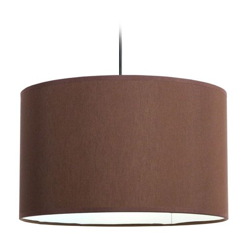 Tosel 11721 suspension alfena rond coton 100 w e27 marron