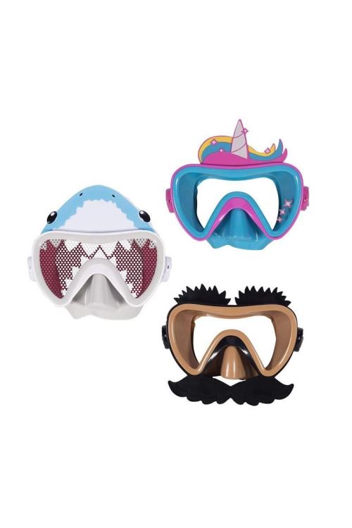 SWIMWAYS Masque de natation Funny Face - Drôle De Tete - Modele aléatoire