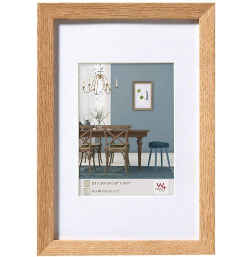 Non Communiqué Beige Cadre Fiorito En Bois - 30 X 40 Cm