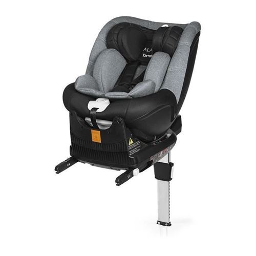BREVI - Alain i-size Siege auto Pivotant 0-19 kg Noir/gris chiné
