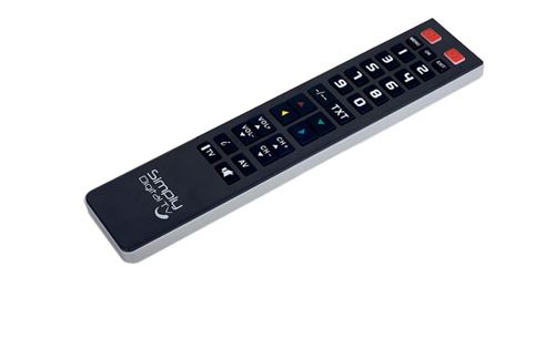 Mbg Noir / Silver Télécommande Universelle Mb Geroa Simplydigitaltv - Image 1