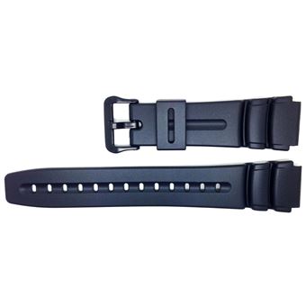 Casio bracelet de montre 70622792 pour AD 300, AD 301, AW Bracelet de montre Casio pour DW 280, DW 340, résine, noire