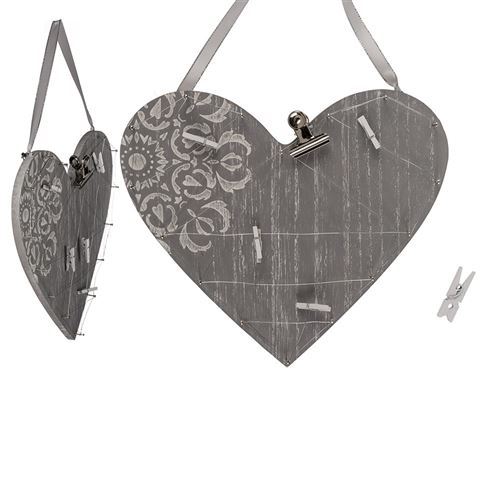 suspension cur bois 5 affichages 24x21cm
