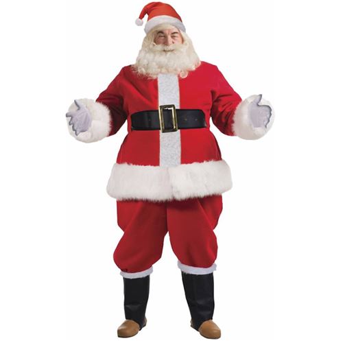 Déguisement De Père Noël Luxe Homme - 9 Pièces - Taille Unique