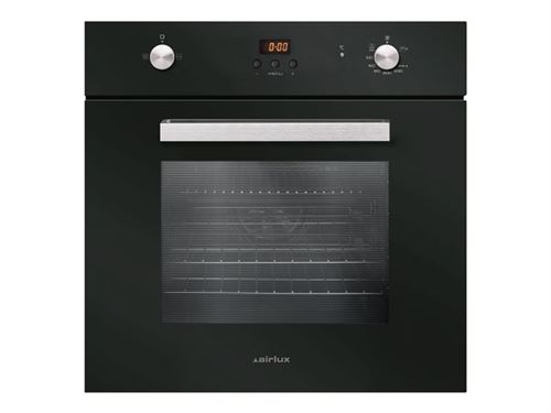 Airl Airlux Afgc310Bk - Four - Encastrable - Niche - Largeur : 55.4 Cm - Profondeur : 55 Cm - Hauteur : 58.3 Cm - Avec Système Auto-Nettoyant - Classe A - Noir