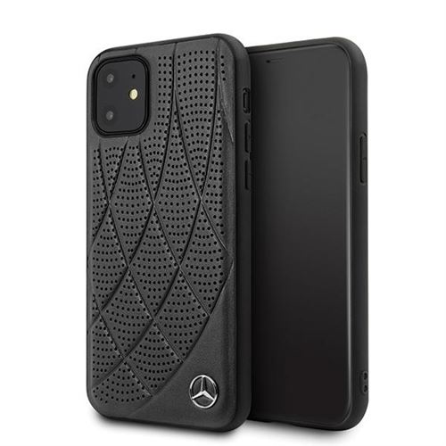 Coque Mercedes Perforée pour iPhone 11 noir