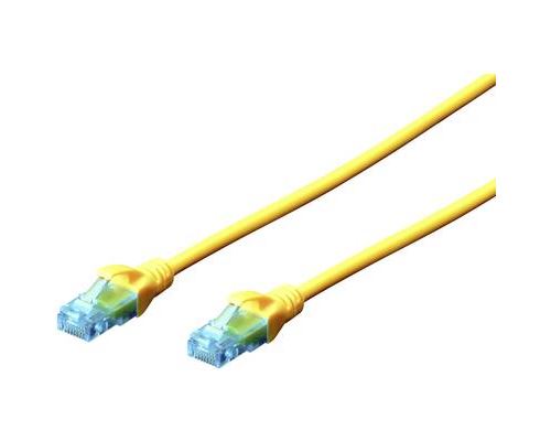 Digitus Jaune Ecoline - Cordon De Raccordement - Rj-45 (M) Pour Rj-45 (M) - 5 M - Utp - Cat 5E - Démarré - Image 1