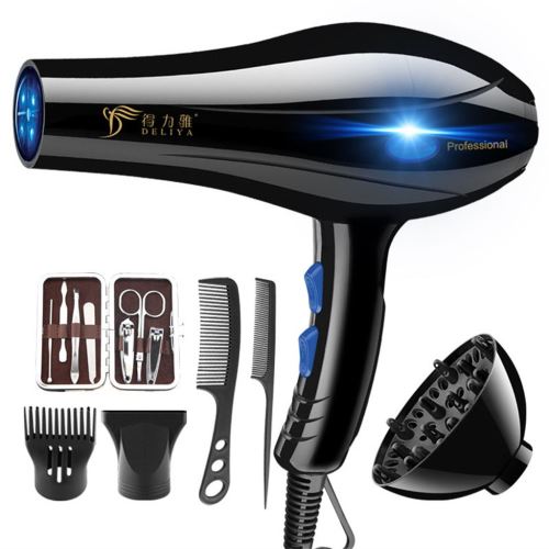 2200W Sèche-Cheveux Professionnel Ménager Sèche-Cheveux Salon de Beauté Voyage Buse