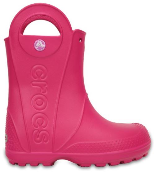 Crocs Enfants Handle It Rain Boot Wellies en Candy Rose 12803 6X0