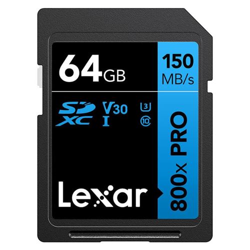 Lexar High-Performance 800xPRO 64 GB SDXC UHS-I Class 10