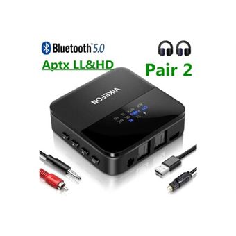 Adaptateur bluetooth,Adaptateur Audio sans fil,récepteur-transmetteur Bluetooth 5.0,3.5mm,Jack