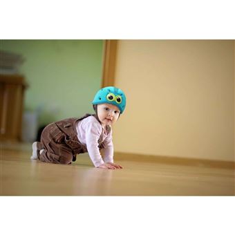 Casque de sécurité pour bébé avec mousse souple ultraléger réglable 7 a 24  mois bleu SafeHead Baby Owl SHB002 - Autres protection et sécurité - Achat  & prix