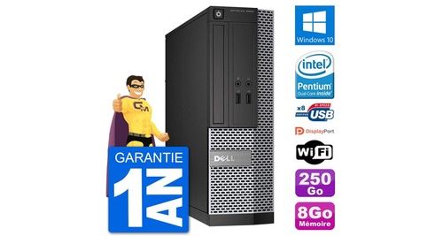 Pc dell optiplex 3020 sff g3220 ram 8go disque dur 250go windows 10 wifi
