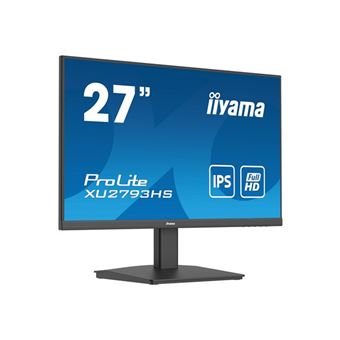 iiyama ProLite XU2793HS-B7 - Écran LED - 27" - 1920 x 1080 Full HD (1080p) @ 100 Hz - IPS - 300 cd/m² - 1300:1 - 1 ms - HDMI, DisplayPort - haut-parleurs - noir, mat