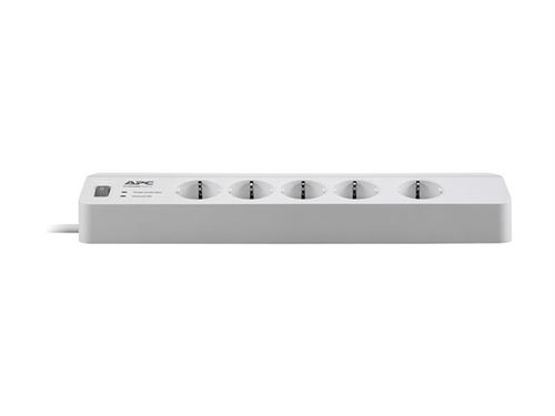 APC SurgeArrest Essential - Protection contre les surtensions - CA 230 V - 2300 Watt - connecteurs de sortie : 5 - Italie - blanc