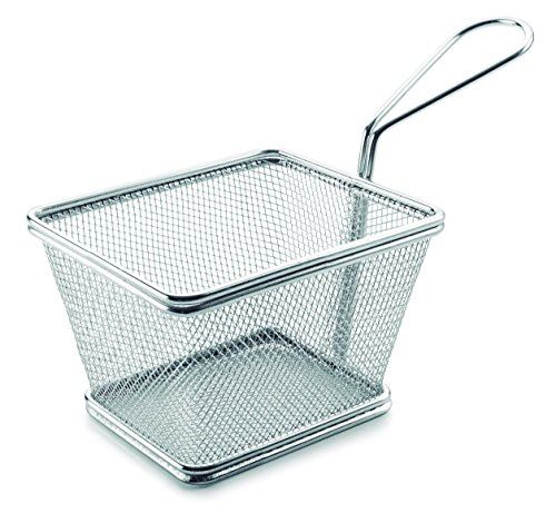 Non Communiqué Gris Lacor Panier Carré, Acier Inoxydable, 12 Cm