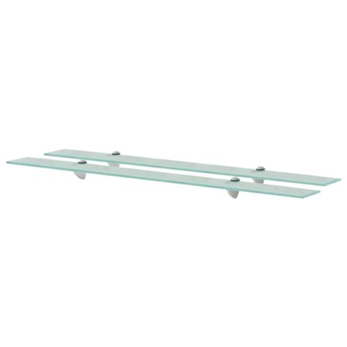 vidaXL Étagères murales 2 pcs Verre 100 x 20 cm 8 mm