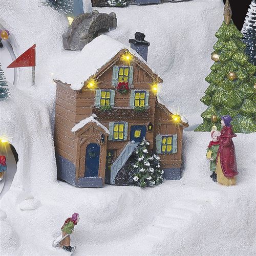 Village de Noël lumineux et musical Enneigé
