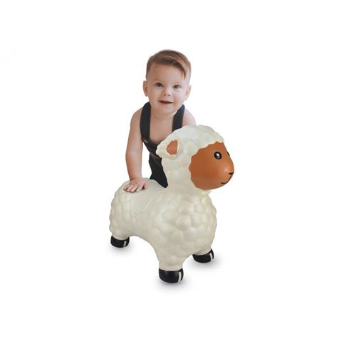 Non Communiqué Blanc Jamara Animal Rebondissant Mouton Avec Pompe