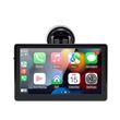 Autoradio Gearelec Universel avec Carplay Android Lecteur Vidéo Portable 7" Noir