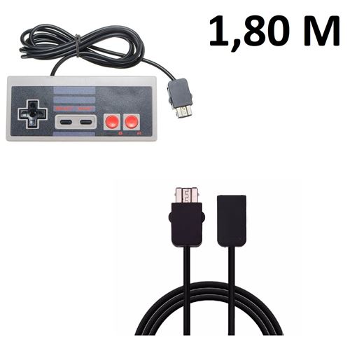 Manette Pour Nintendo Nes Snes Classic Mini + Rallonge 1,80 M - Straße Game ®